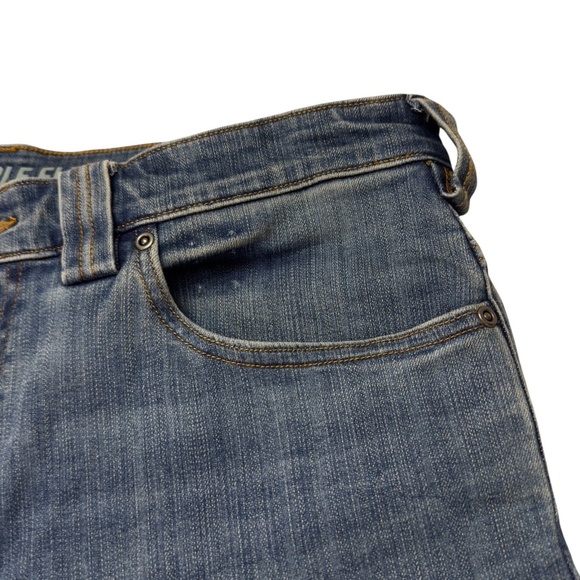 Duluth Trading Blue Denim Ballroom Double Flex Jeans Straight Leg Men's 38 X 30 - Picture 6 of 11